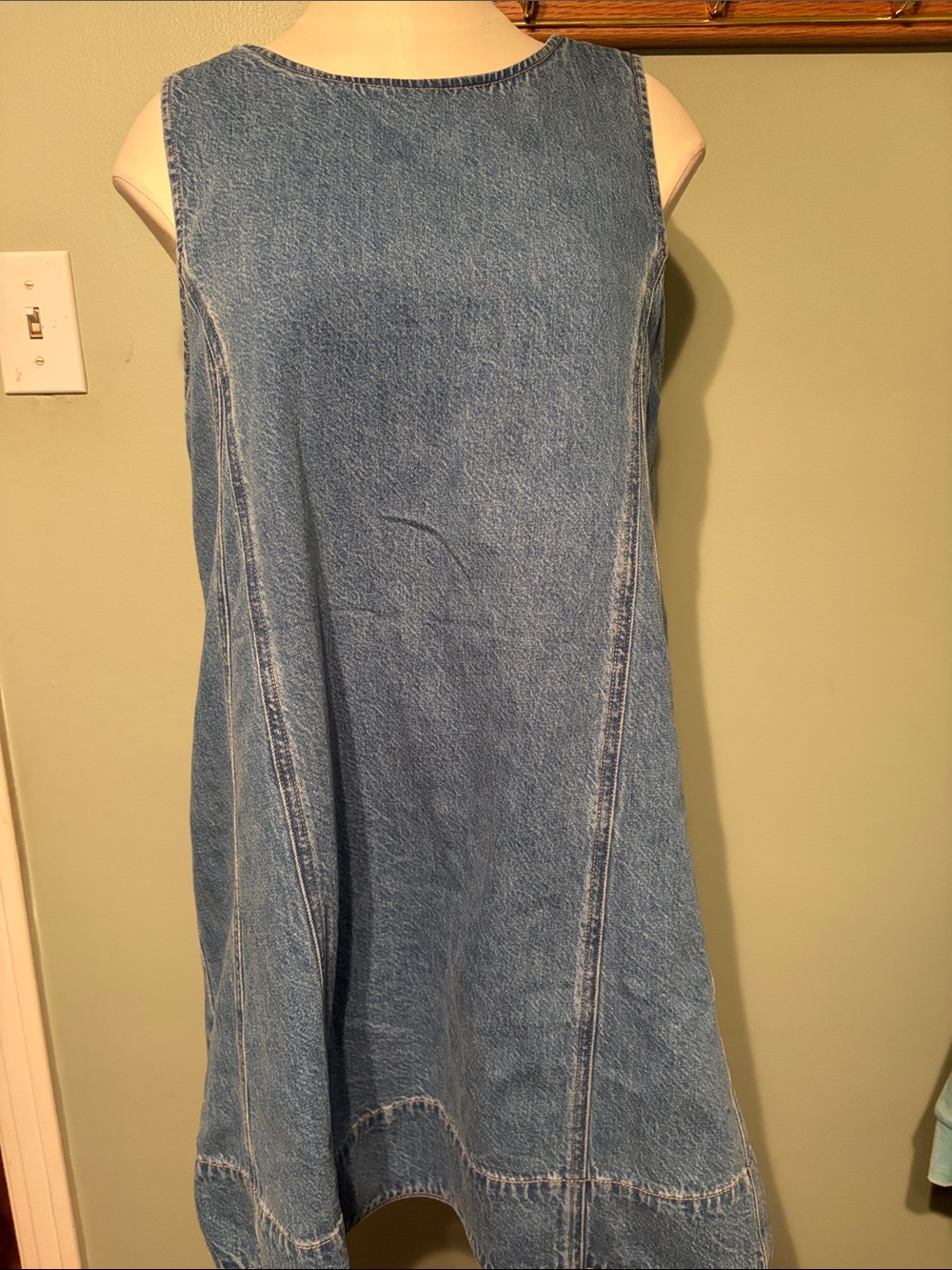 American Eagle Outfitters Blue Denim Midi Dress